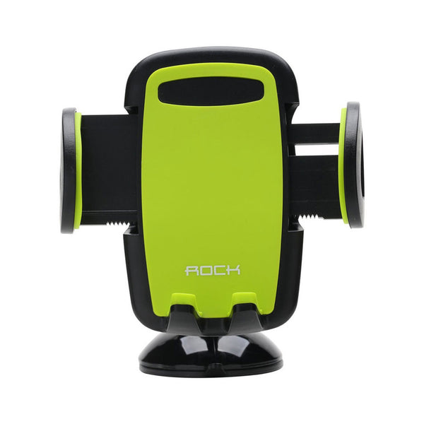 Rock Universal Deluxe Windshield Phone Holder - Negro/Verde